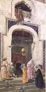 Osman Hamdy Bey La Porte de la Grande Mosquee Brousse (mk32) Germany oil painting artist